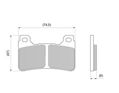PASTILHA FREIO DIANT CB 600 RR S/ ABS