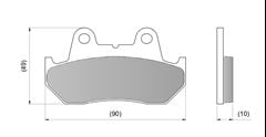 PASTILHA FREIO DIANT XL V TRANSALP 600