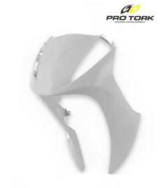 BICO FRONTAL BIZ 125 + EX 16 BRANCO PEROLIZADO
