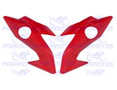 CARENAGEM LATERAL FAROL TITAN 160 16>21 VERMELHO 