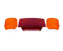 LENTE LANTERNA TRASEIRA +PISCAS VERMELHA CBX AERO 