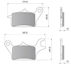 PASTILHA FREIO DIANT FAZER 150 16> / FACTOR 150