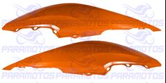 TAMPA LATERAL BIZ 125 18 LARANJA DAMASCO PEROLISAD